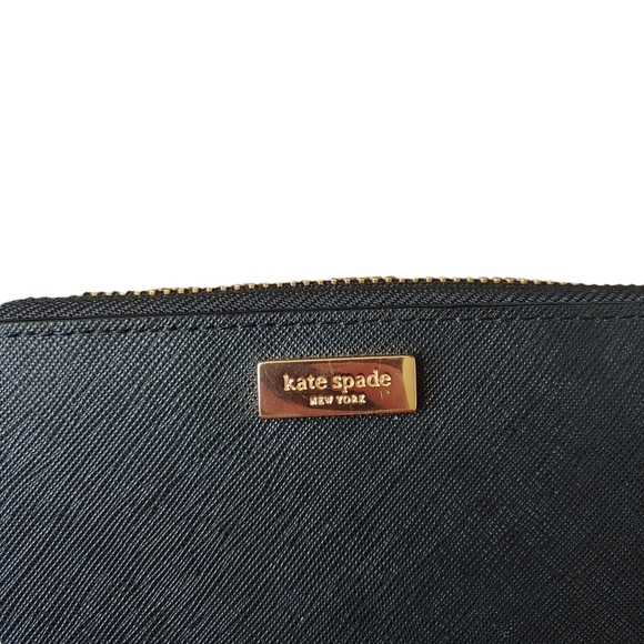KATE SPADE Newbury Lane Neda Zip Continental Wallet WLRU1498 Black Leather - Picture 5 of 5